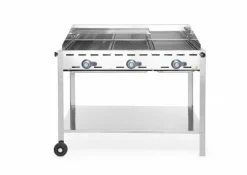 HENDI Gas Grillsystem Green Fire 3 Brenner Profi Line, 17.4kW