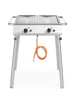 HENDI Gasgrill Xantos – 2 Brenner, 9,5 kW, Edelstahl