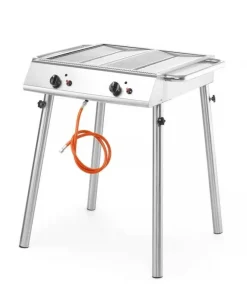 HENDI Gasgrill Xantos – 2 Brenner, 9,5 kW, Edelstahl