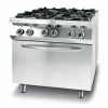 HENDI Gaskocher 4 Brenner 19 kW mit Konvektionsofen GN1/1