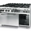HENDI Gaskocher Kitchen Line 6 Brenner 28,5 kW mit Konvektionsofen GN1/1