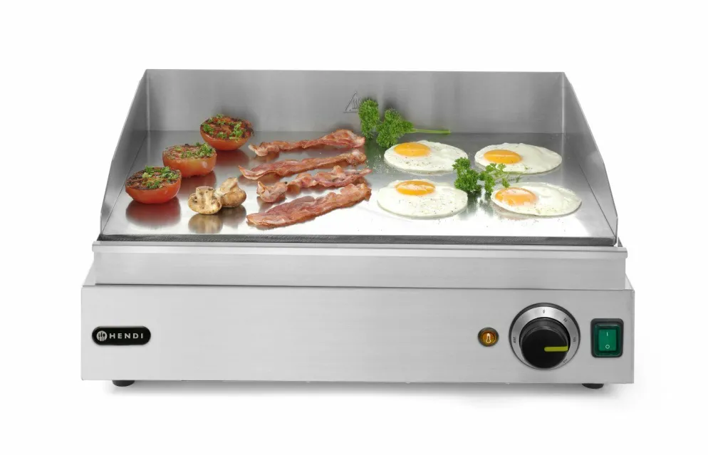 HENDI Grillplatte Profi Line Glatt 518x328mm, 2400W