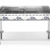 HENDI Grillsystem Green Fire 4 Brenner 22kW, Räder Profi Line