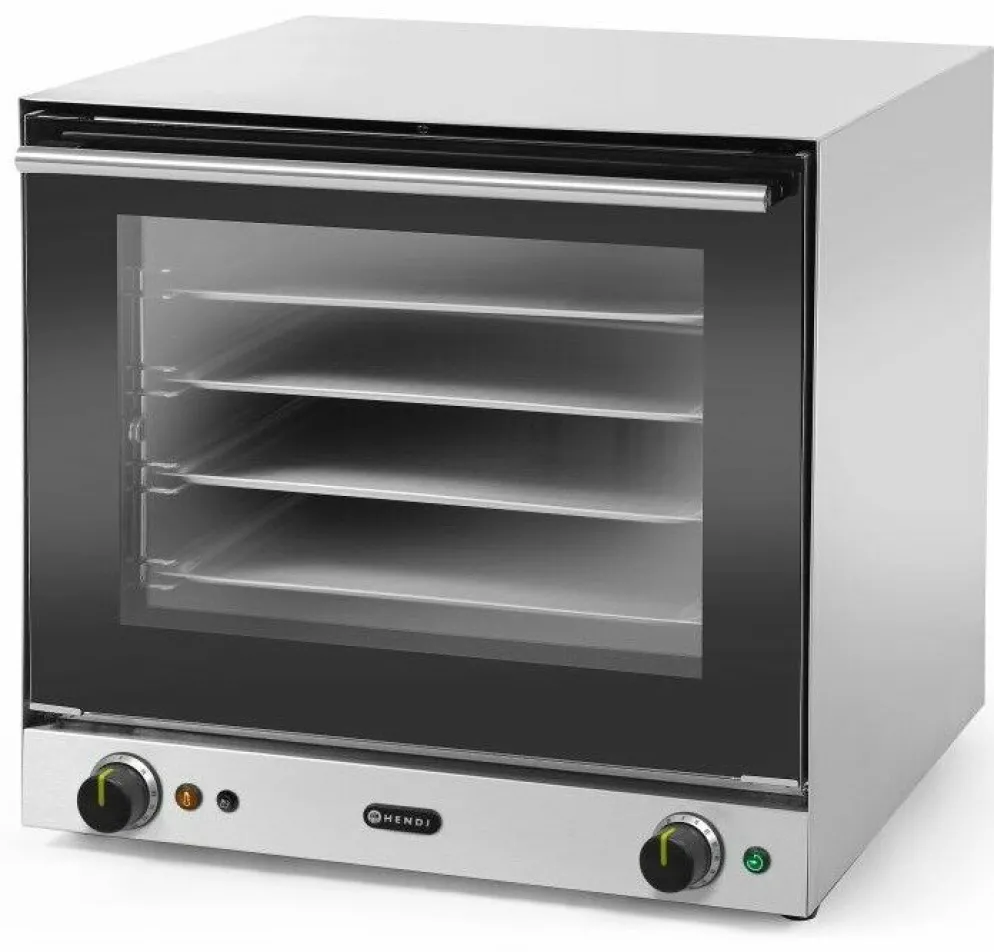HENDI Heissluftofen mit Beschwadung H90S, 4 Bleche 436x315mm, 2670W