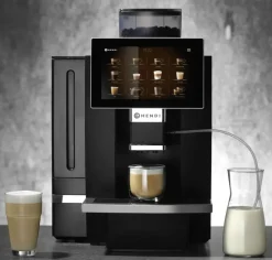 HENDI Kaffeevollautomat für 80 bis 100 Tassen, 6 L Wassertank, Touchscreen