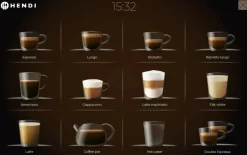 HENDI Kaffeevollautomat für 80 bis 100 Tassen, 6 L Wassertank, Touchscreen