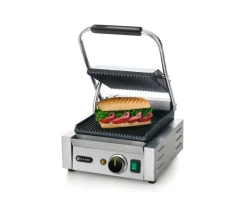 HENDI Kontaktgrill Grillfläche oben/unten gerillt, Breite 310mm