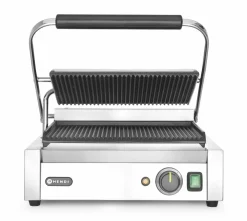 HENDI Kontaktgrill Panini oben/unten gerillt, Breite 430mm