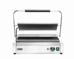 HENDI Kontakt-Grill Panini XL gerillt, 548x415x210mm