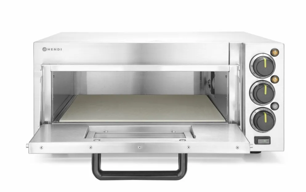 HENDI Pizzaofen kompakt mit Timer, Backkammer 415×400mm