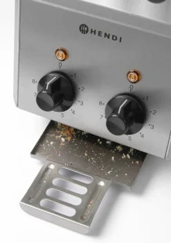 HENDI Sandwichtoaster Edelstahl 2-teilig, Timer