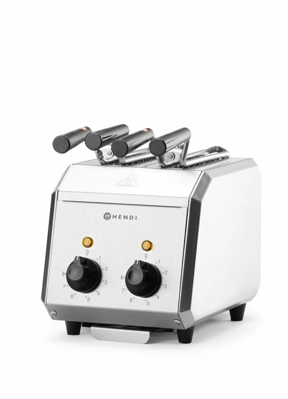 HENDI Sandwichtoaster Edelstahl 2-teilig, Timer