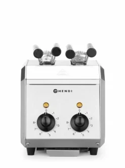 HENDI Sandwichtoaster Edelstahl 2-teilig, Timer