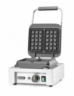 HENDI Waffeleisen Brüssel, zwei 3x5 rechteckige Muster