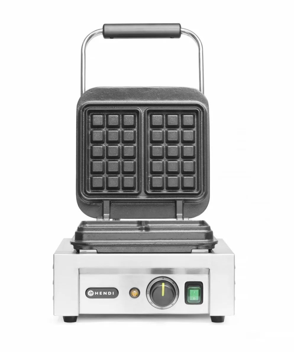 HENDI Waffeleisen Brüssel, zwei 3x5 rechteckige Muster
