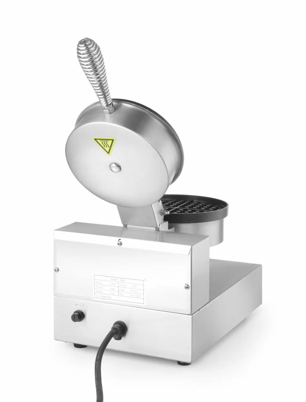 HENDI Waffeleisen rund ø 190 mm, bis zu 20 Waffeln/ Std.