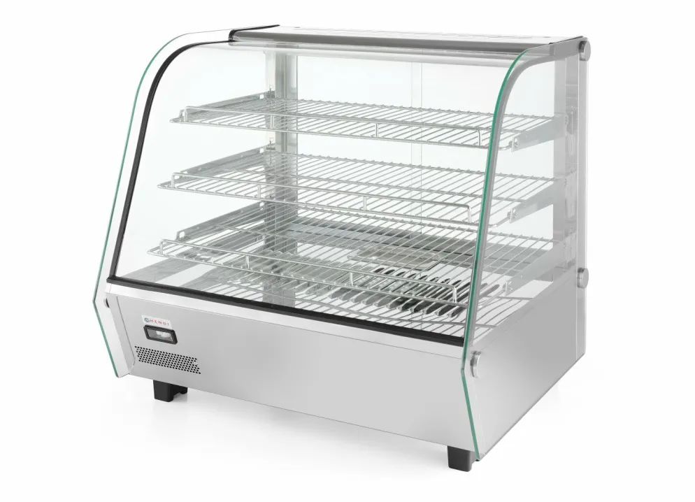 HENDI Warmhaltevitrine 3 Auslagen 160 Liter, 857mm