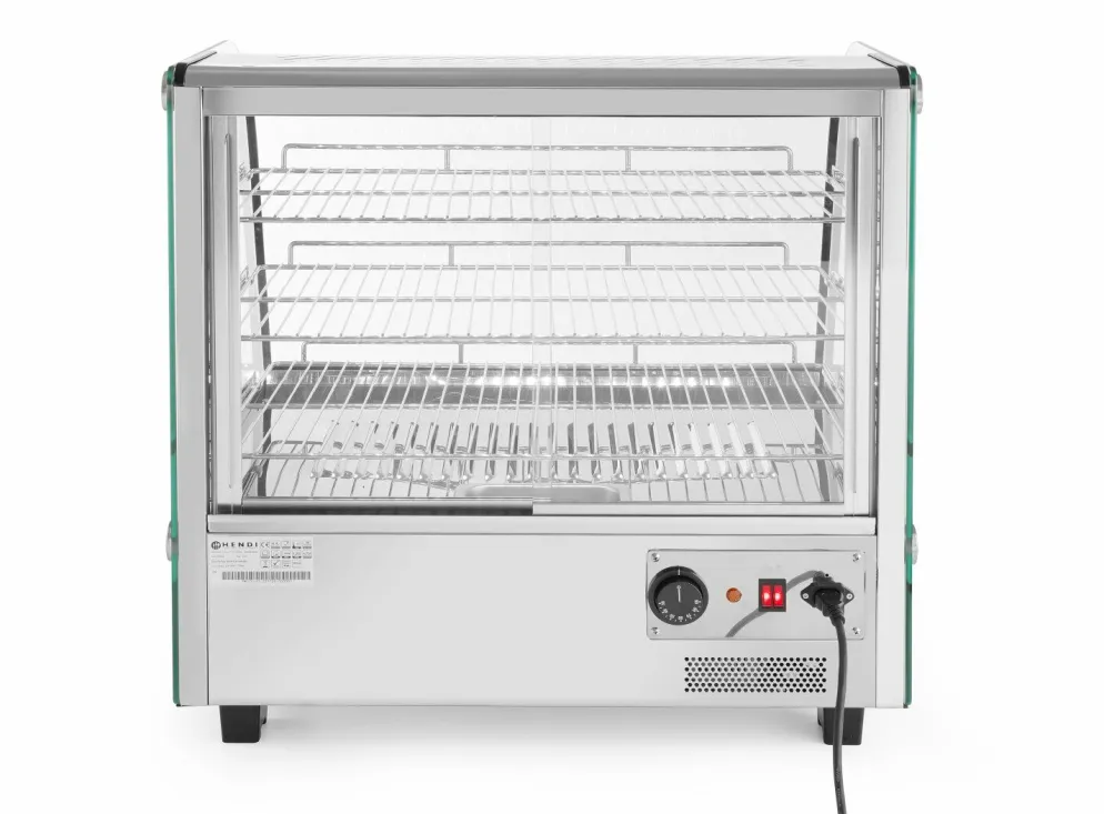 HENDI Warmhaltevitrine 3 Auslagen 120 LIter, 1100W