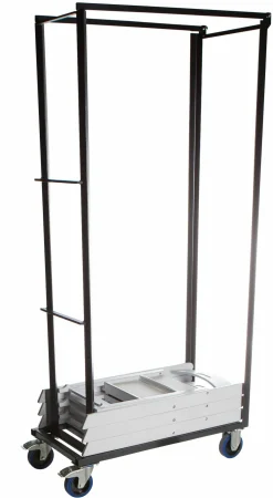 Hochzeitsstuhl Transportwagen für 30 Stühle, Hammerschlag, 93x47x195cm