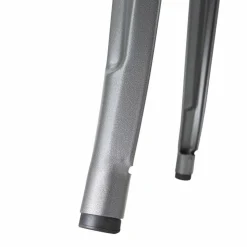 HOLLI ST-G Bistro Bartisch mit Holzplatte grau