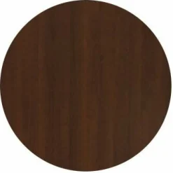 HPL-Premium Runde Tischplatte Nussbaum dunkelbraun, ø 70 cm, Stärke: 2,2 cm