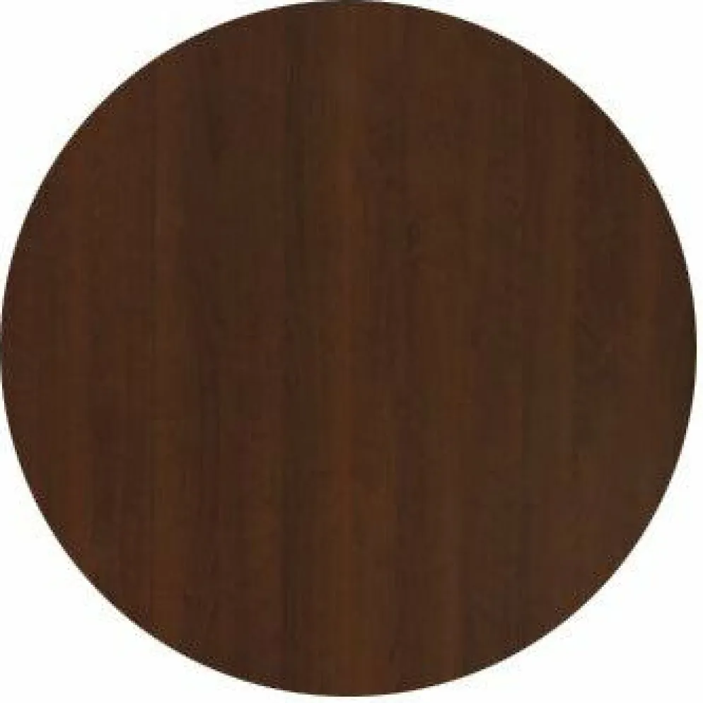 HPL-Premium Runde Tischplatte Nussbaum dunkelbraun, ø 70 cm, Stärke: 2,2 cm