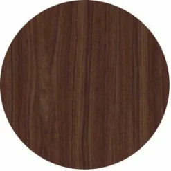 HPL-Premium Runde Tischplatte Nussbaum Standard, ø 100 cm, Stärke: 2,2 cm