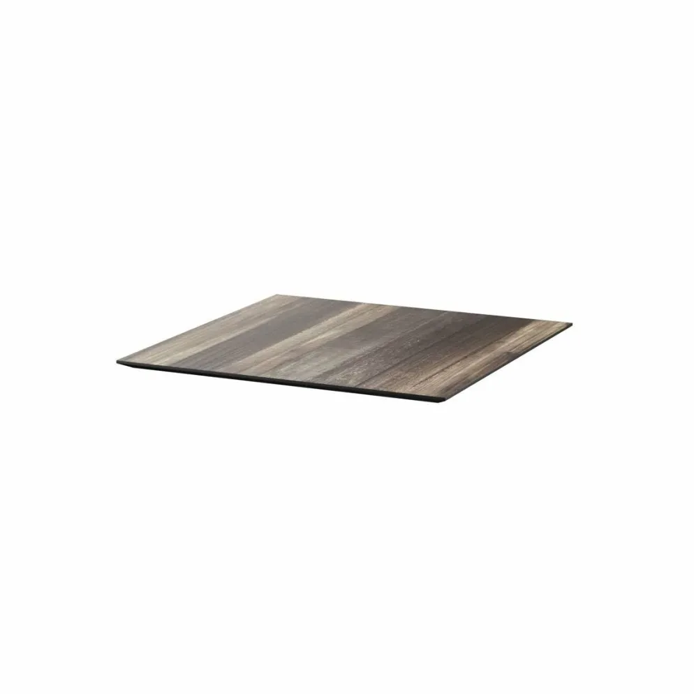 HPL Tischplatte Tropical Wood 70x70cm