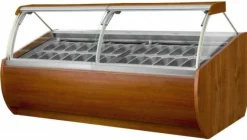 IGLOO Eistheke Eisvitrine Aruba 2.5 für 28 Behälter, Breite 2635mm