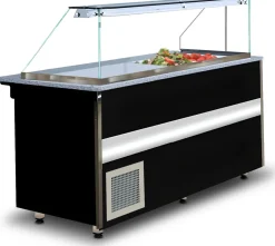 IGLOO Gastroline 2.0 Kühltheke Salattheke, Länge 2000 mm, Schwarz