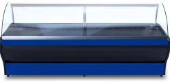 IGLOO Kühltheke Basia Neo 1.88S schwarz/blau, B 1960mm, Stille Kühlung