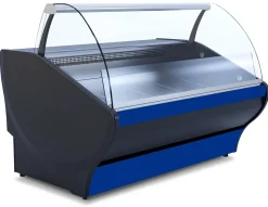 IGLOO Kühltheke Basia Neo 1.56S schwarz/blau, B 1650mm, Stille Kühlung