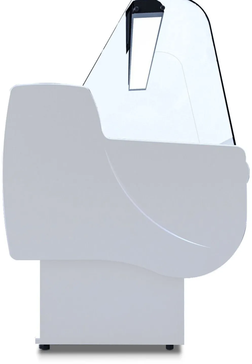 IGLOO Kühltheke MONIKA 2/1.3, Stille Kühlung, grau Leiste, Breite 1310mm