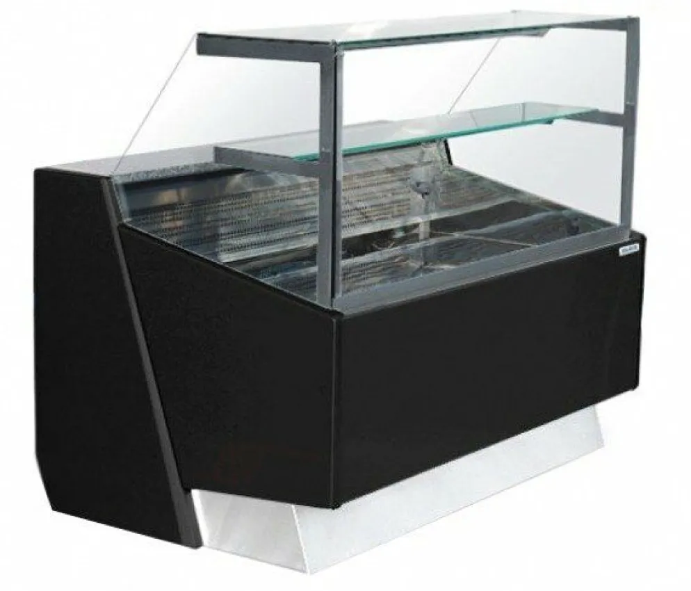 IGLOO Kühltheke SUMBA 1.5, Stille Kühlung, schwarz, 1500x940x1260 mm