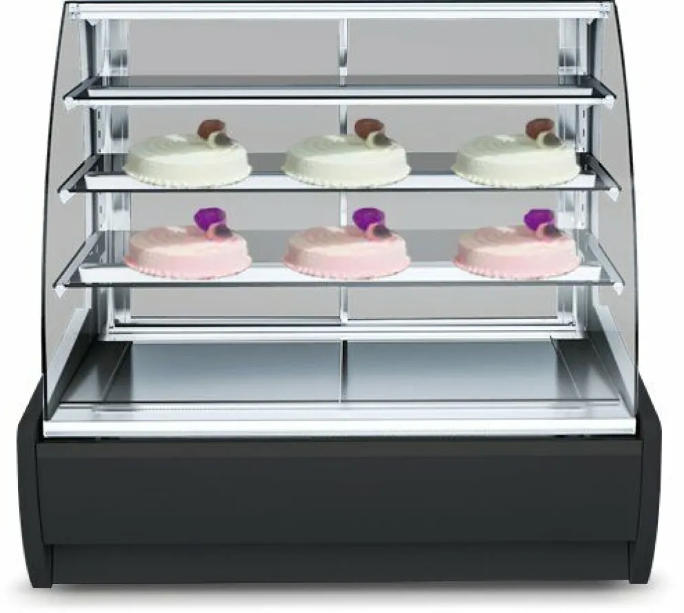 IGLOO Kuchentheke Konditoreitheke KAMELEO 0.9 Dark, Umluft, Breite 1005mm