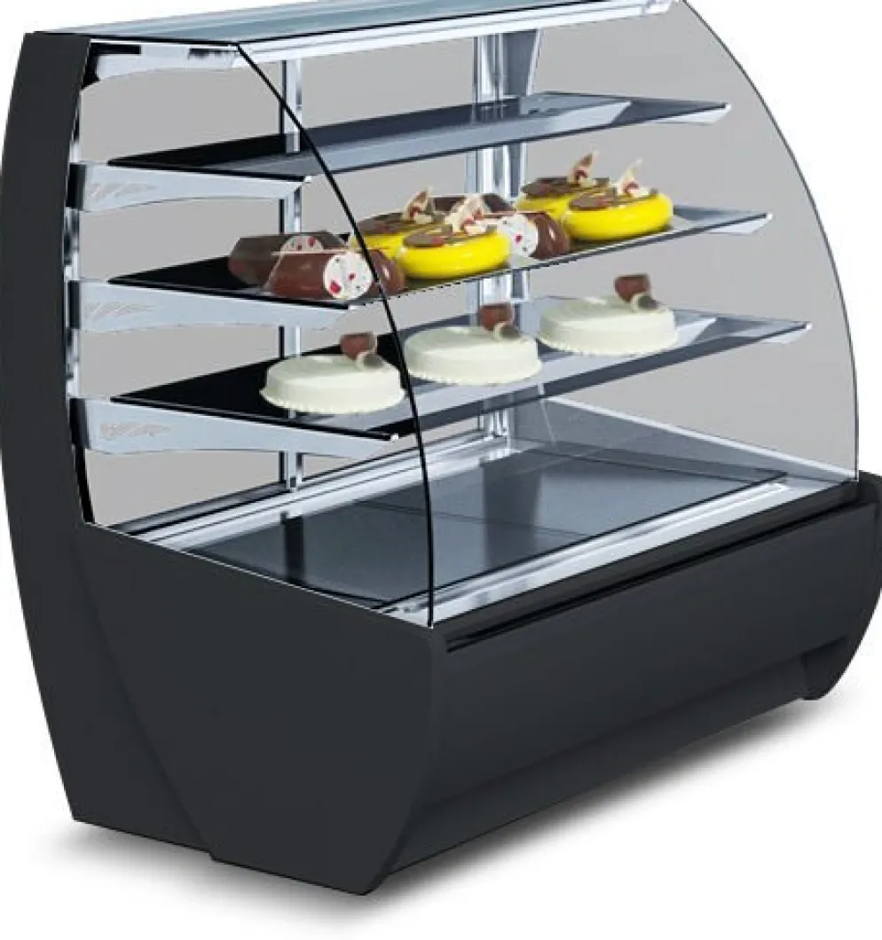 IGLOO Kuchentheke Konditoreitheke KAMELEO 0.9 Dark, Umluft, Breite 1005mm