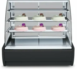 IGLOO Kuchentheke Konditoreitheke KAMELEO 1.3 Dark, Umluft, Breite 1405mm