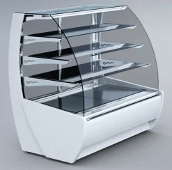 IGLOO Kuchentheke Konditoreitheke KAMELEO 1.3 weiß, Umluft, Breite 1405mm