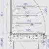 IGLOO Kuchentheke Konditoreitheke KAMELEO 0.6, Umluft, Breite 705mm
