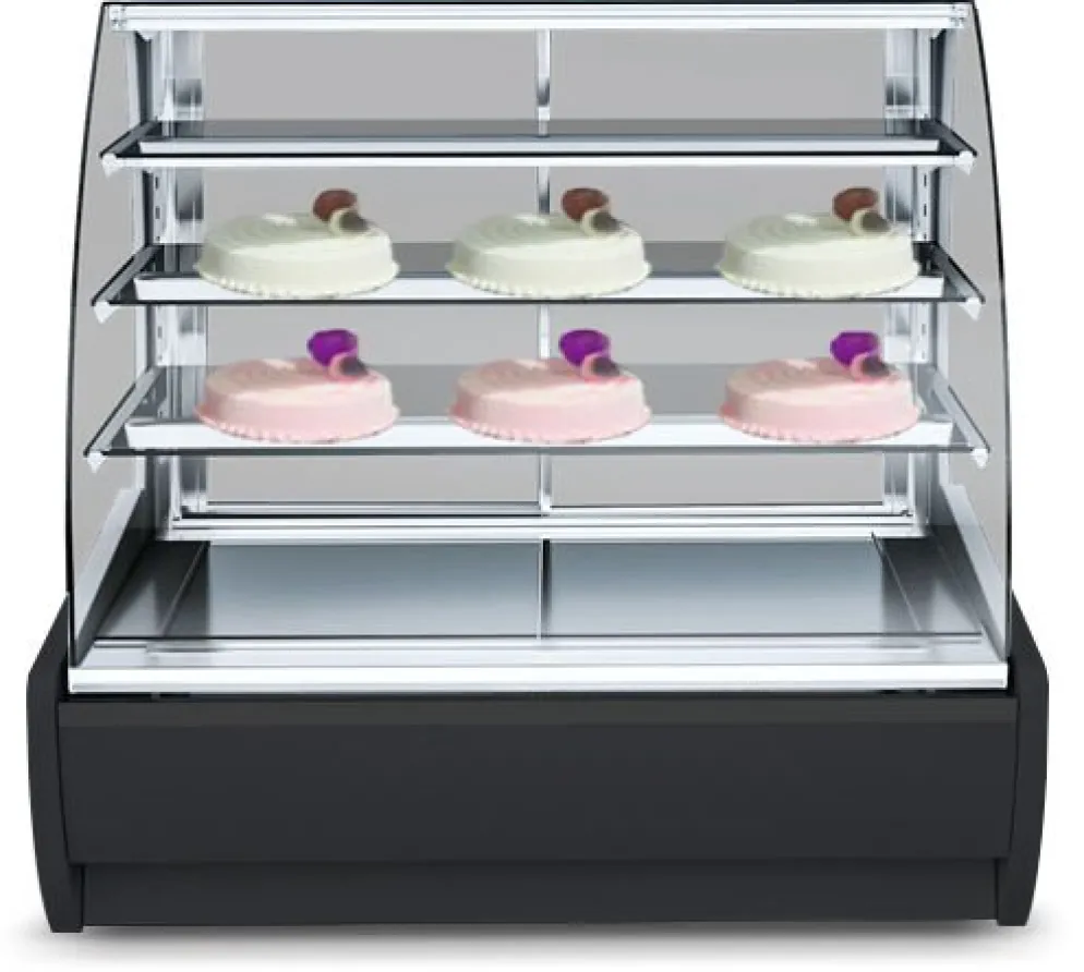 IGLOO Kuchentheke Konditoreitheke KAMELEO 0.6 Dark, Umluft, Breite 705mm