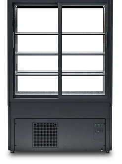 IGLOO Kuchentheke Kuchenvitrine INNOVA schwarz, 3 Regale, Breite 1400mm