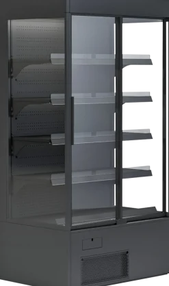 IGLOO Wandkühlregal Variant 107 Black Line mit Glasschiebetüren 0,61 kW, 1070 mm