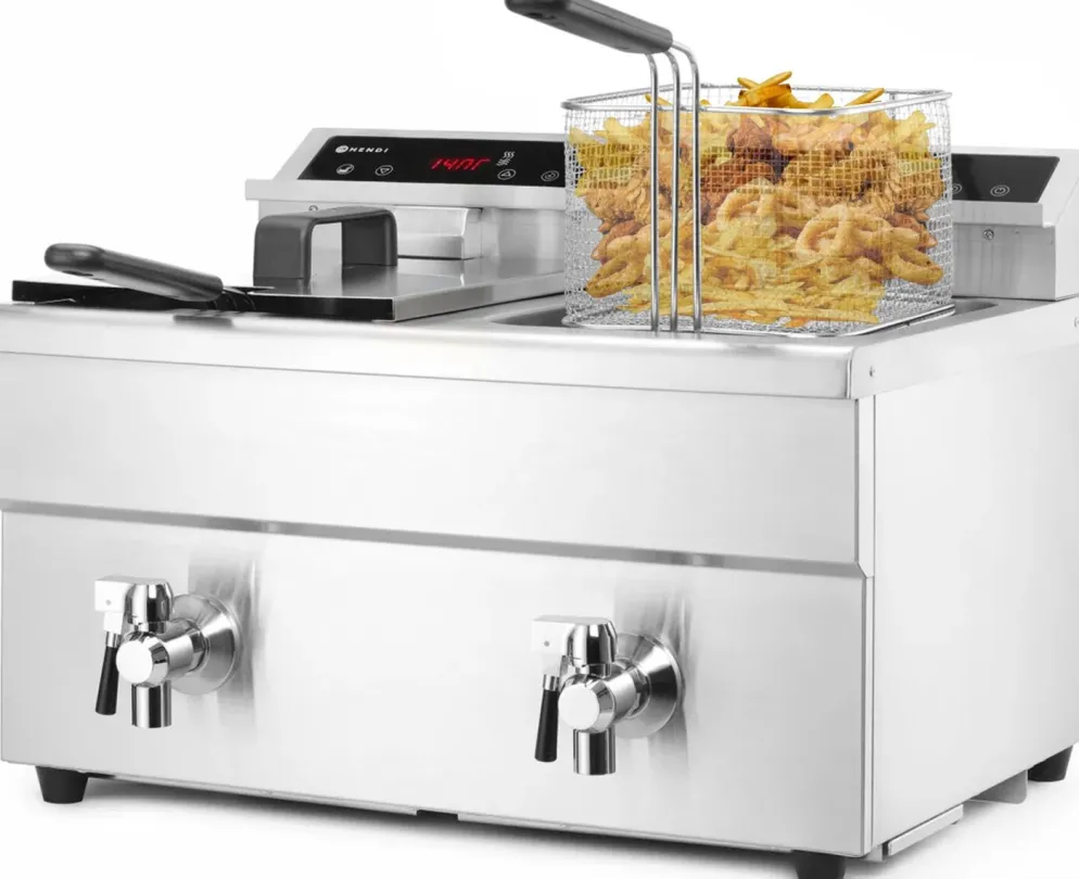 Induktionsfriteuse Profi Line 2x 8 Liter, 2x 3500W