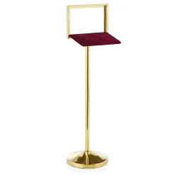 Info Ständer 120 cm hoch, DIN A4 Format quer goldfarben