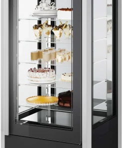 ISA Panorama-Kühlvitrine CRISTAL TOWER 930 RV TN BLACK
