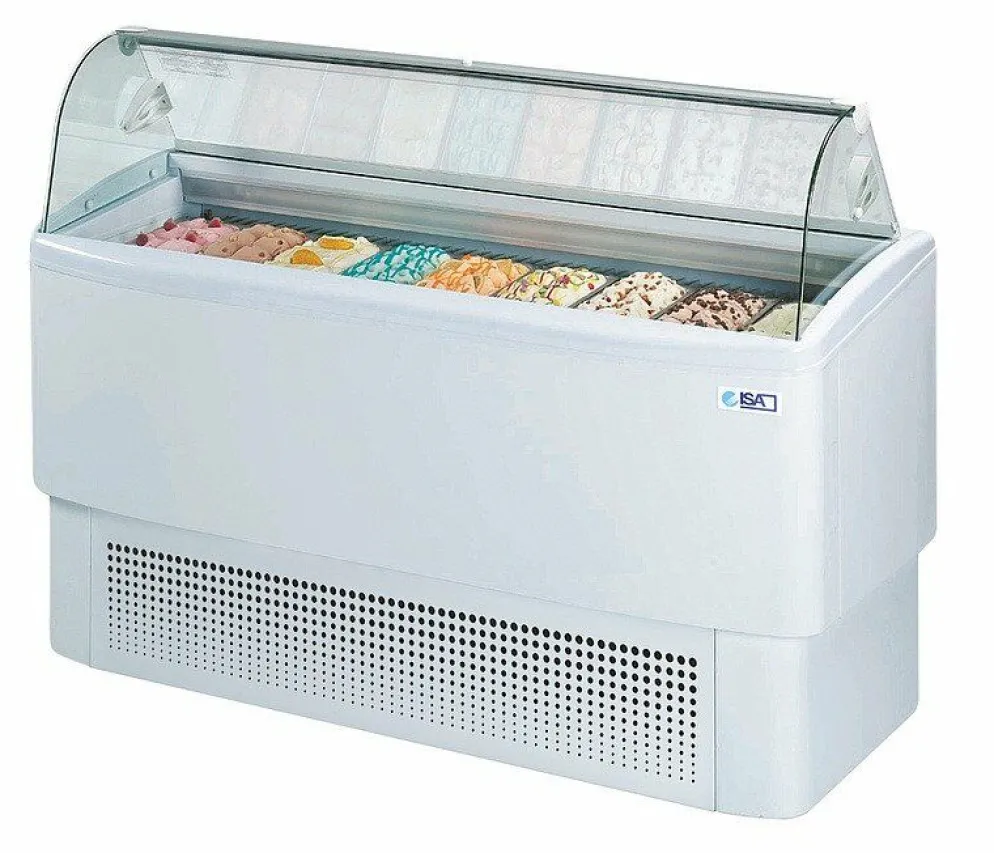 ISA Speiseeisvitrine Fiji 7, Umluftkühlung ohne Unterbaukühlung, Breite 1354mm