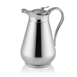Isolierkanne, 1 Liter, Ø 13,5 cm, Höhe 19 cm, Chromnickelstahl 18/8