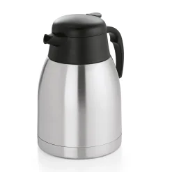 Isolierkanne, 2 Liter, Ø 14 cm, Höhe 25 cm, doppelwandig, Chromnickelstahl