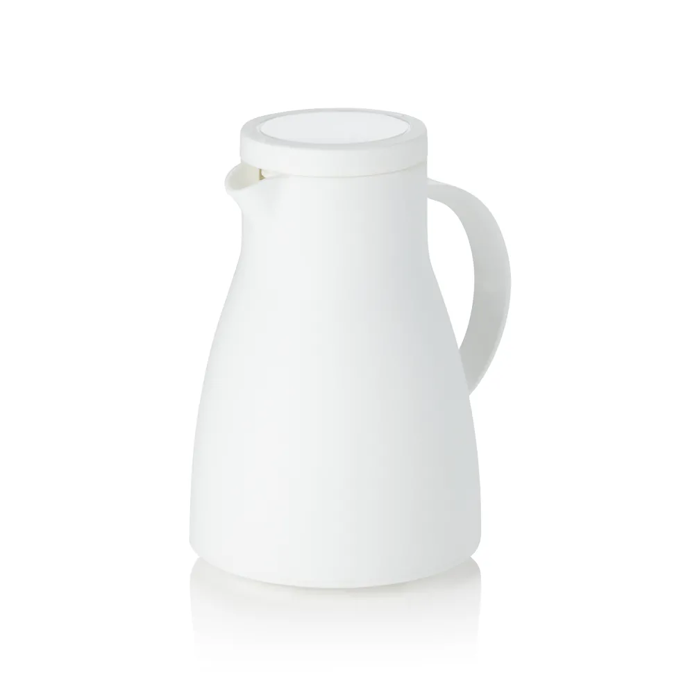 Isolierkanne, 0,7 Liter, Ø 12,5 cm, Höhe 19,5 cm, weiß, Polypropylen