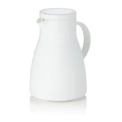 Isolierkanne, 1 Liter, Ø 14,5 cm, Höhe 22 cm, weiß, Polypropylen